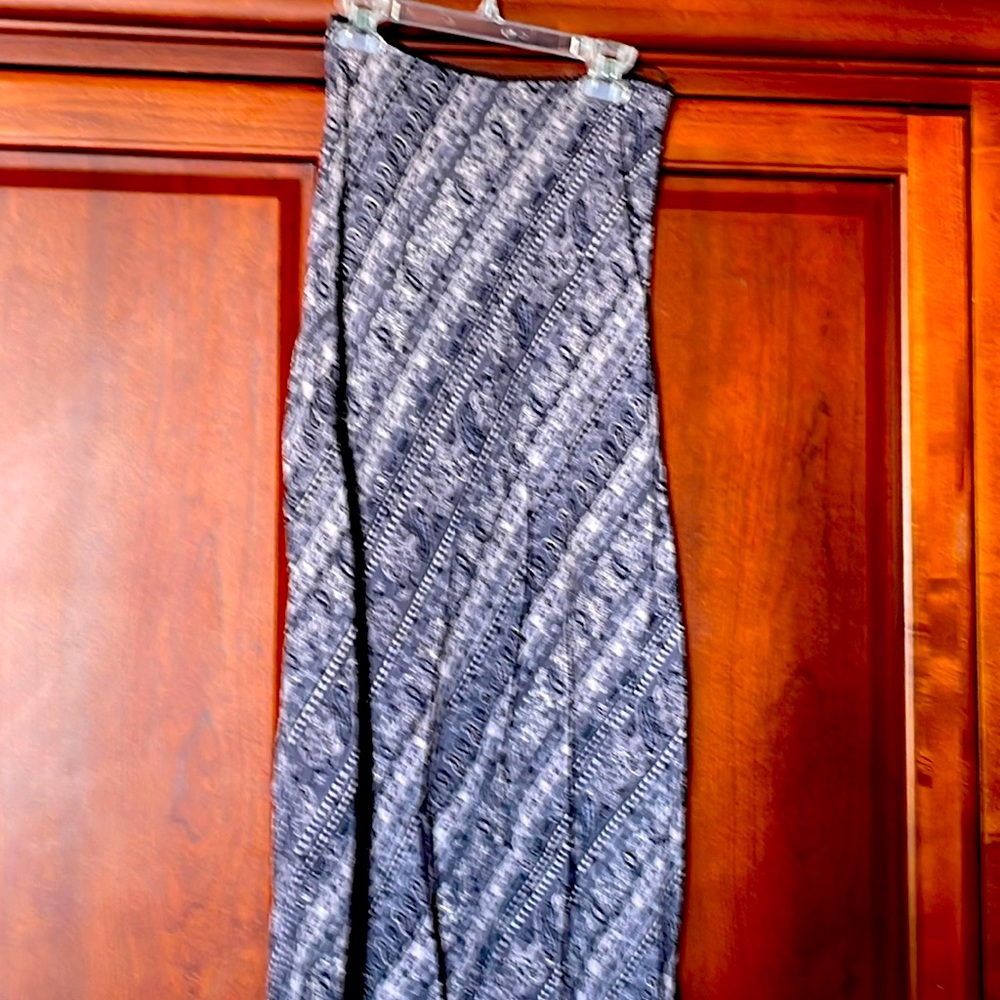 A line aide slip silk blend  skirt